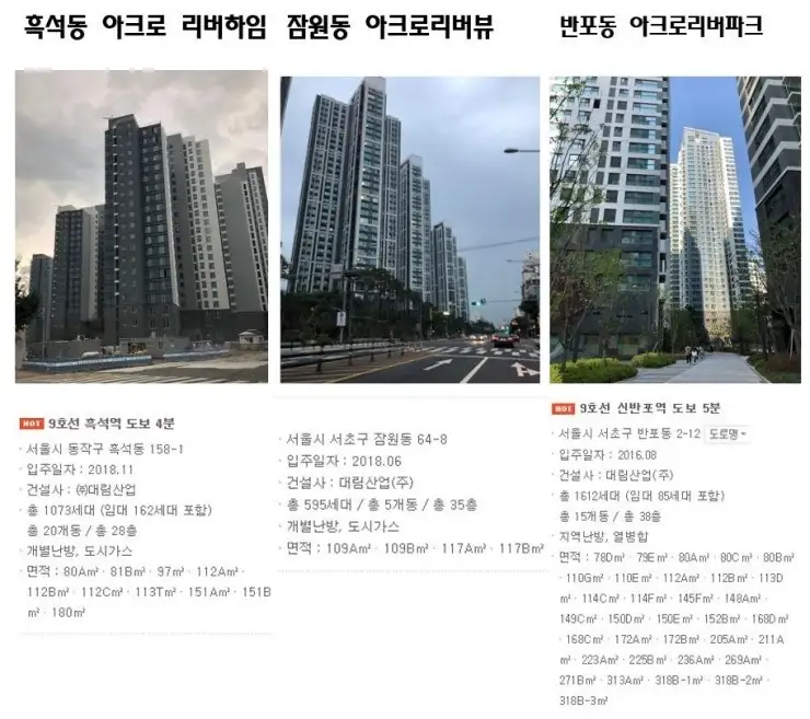 서초,송파,마포,종로,동작,동대문간 지역 비교 — 사진 13